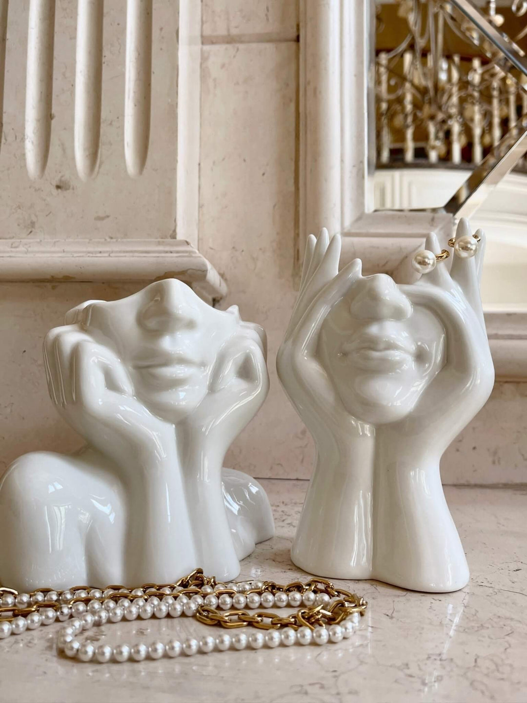 Serene Seraphina Ceramic Vase Set of 2
